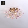 RON GROUP Elegance Series C - Floral Ceiling Lamp with Crystals