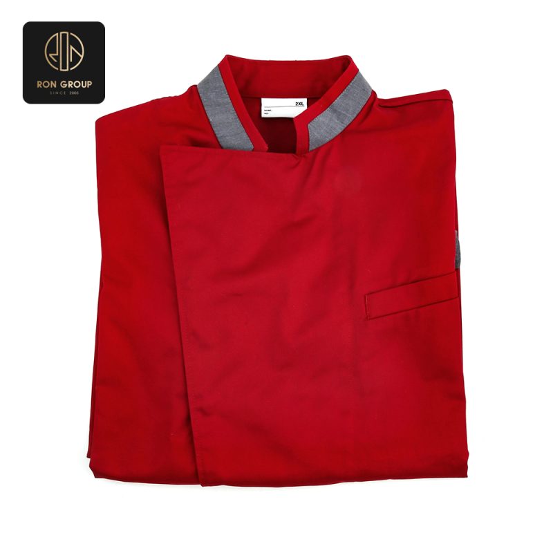 Scarlet Chef Jacket Elegance