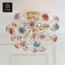 RON GROUP Elegance Series C Lamp - Floral Design with Crystal Accents