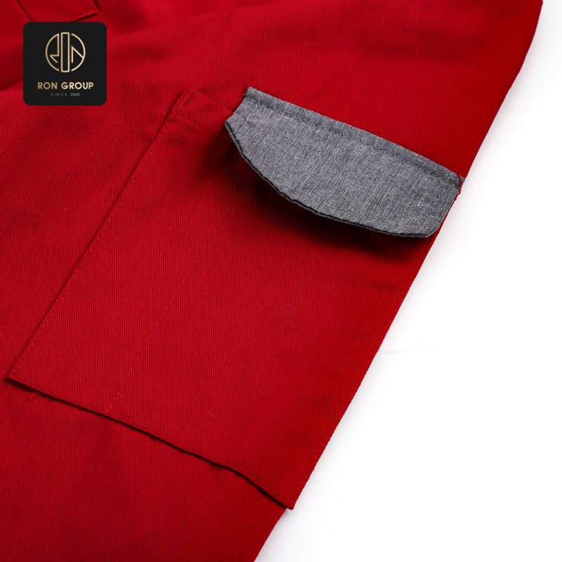 Scarlet Chef Jacket Elegance
