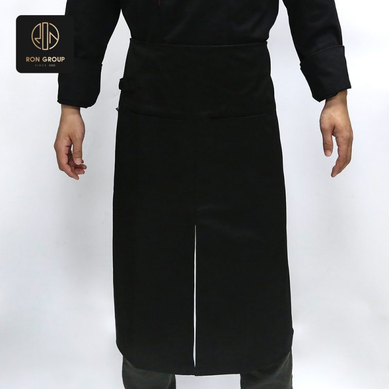 Long Stylish Black Apron