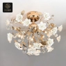RON GROUP Elegance Series C Ceiling Lamp - Gold Floral Chandelier