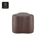 RON GROUP Brown Leather Ottoman - Commercial Furniture