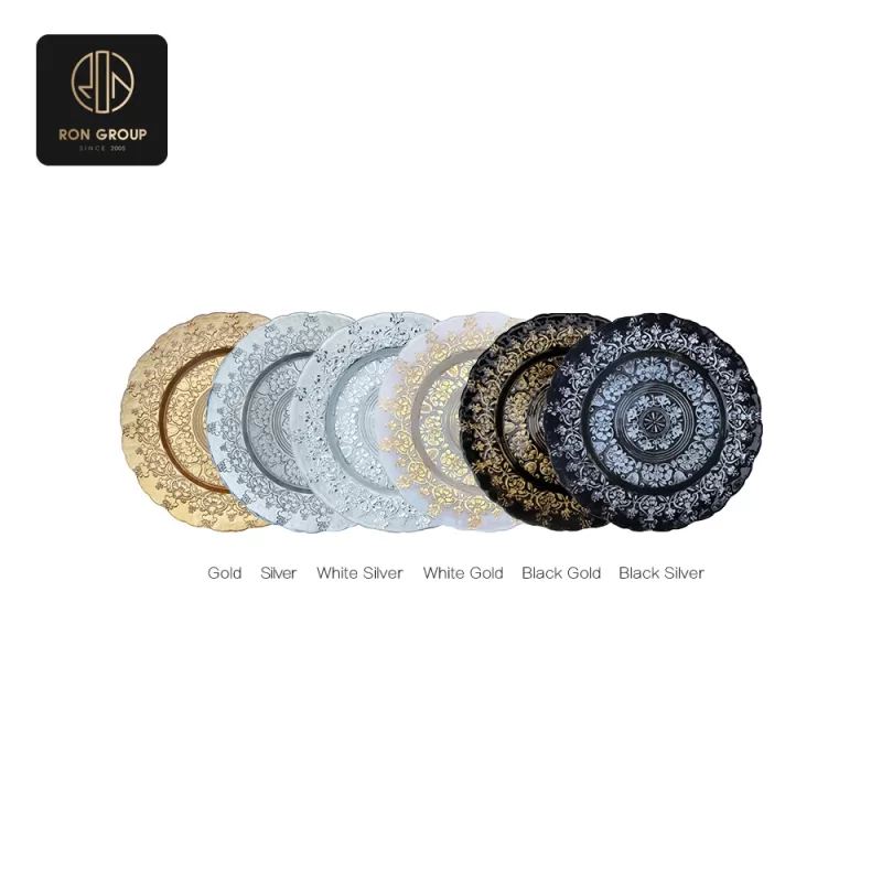 Elegant Glass Plate Series E
