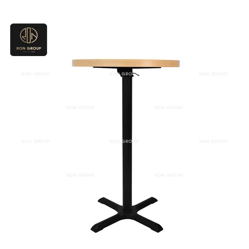 Round Wood-Top Bar Height Table Series