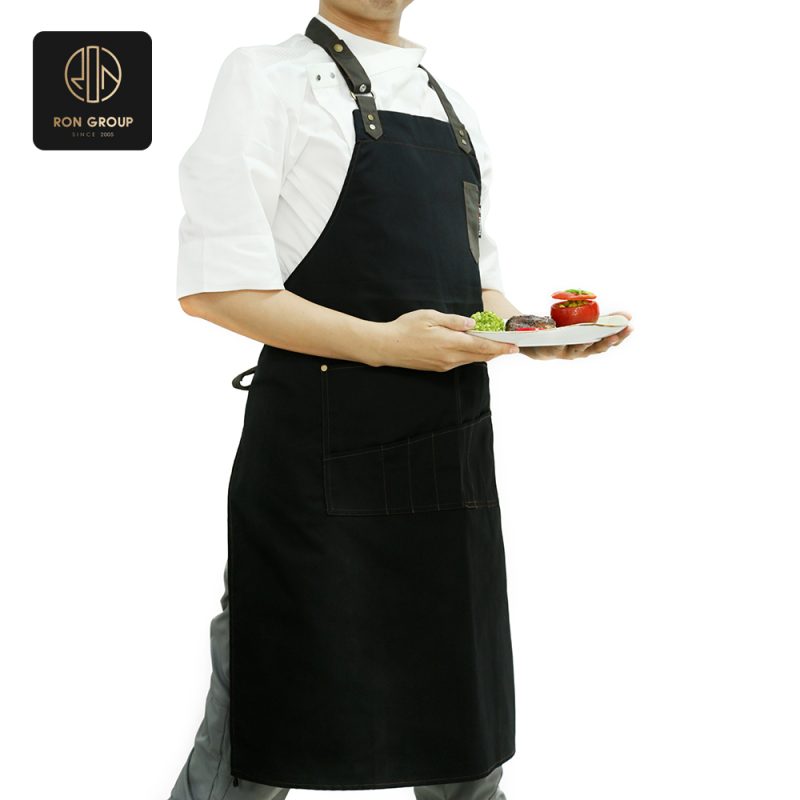Durable Black Chef Apron 