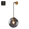 RON GROUP Modern Wall Lamp - Smoked Glass Globe Lighting