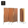 RON GROUP wholesale supply - brown fabric partition with decorative circular details