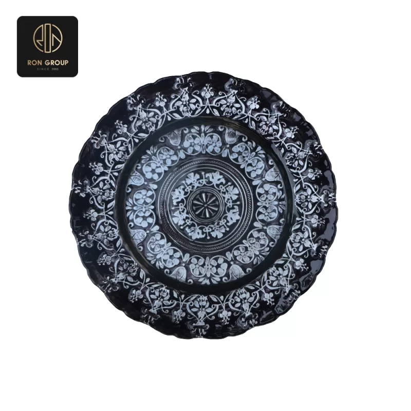 Elegant Glass Plate Series E