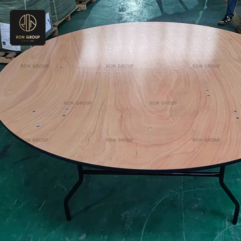 Wood Grain Round Event Table Series