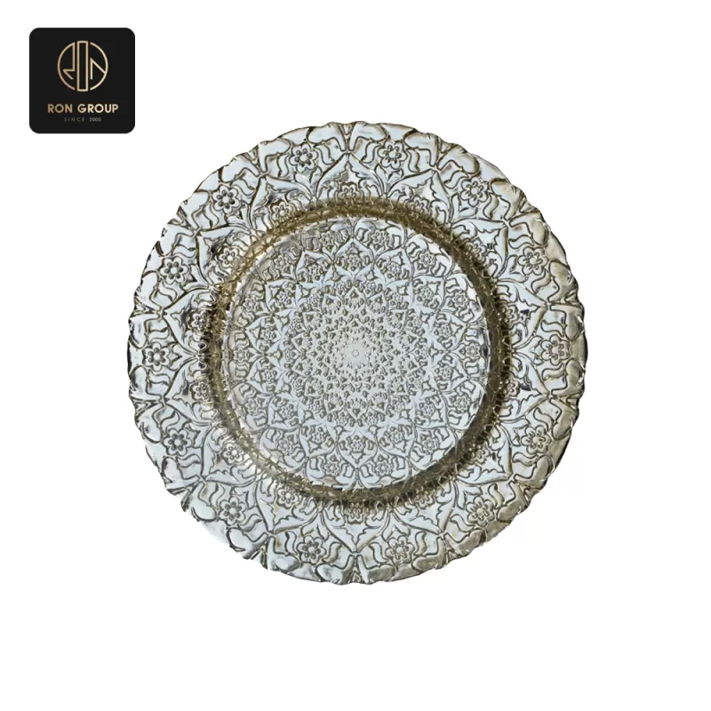 Elegant Glass Plate Series D
