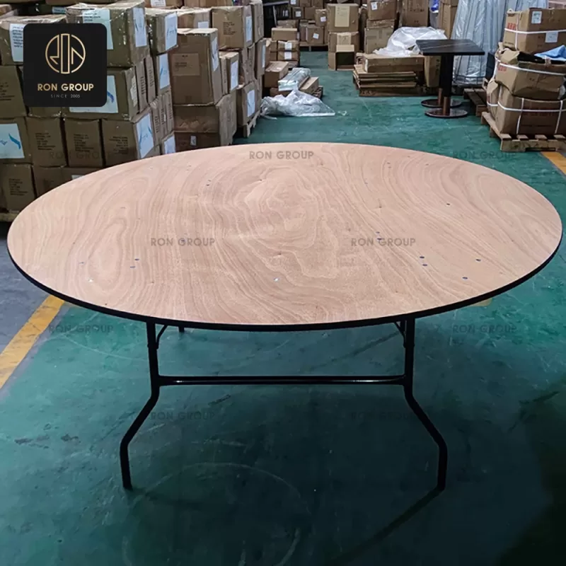 Wood Grain Round Event Table Series