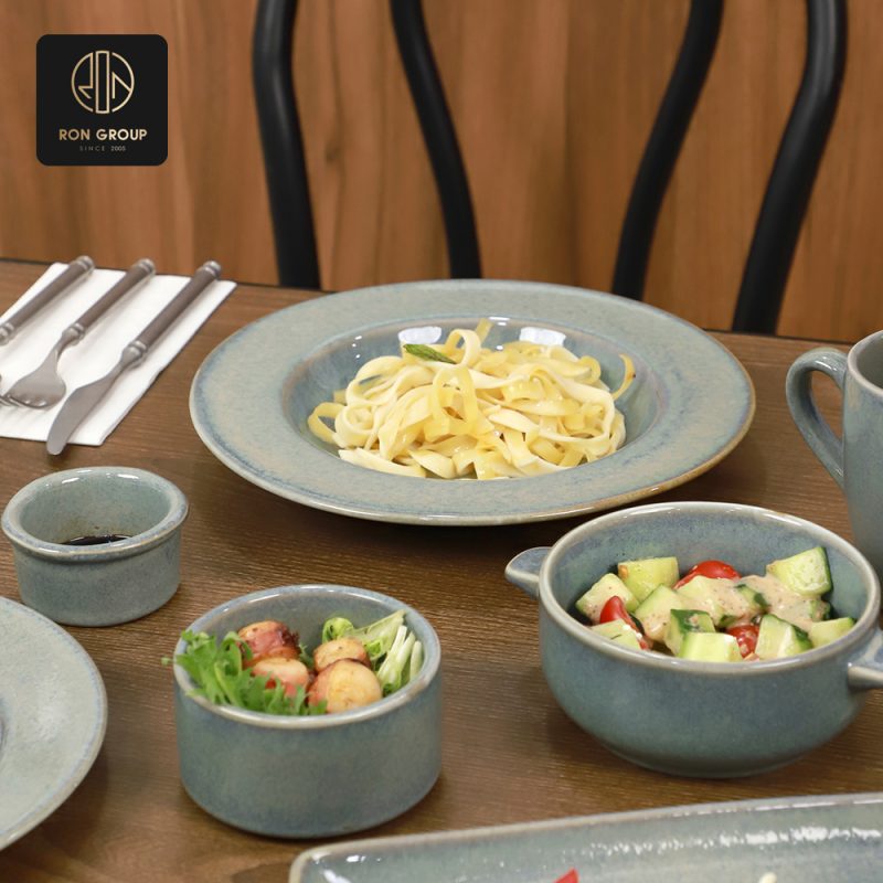 Elegant Tasman blue Ceramics Set D