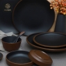 RON GROUP Earth Tone Series Black Melamine Tableware