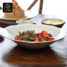 RON GROUP Daisy Series Plate with gourmet meal, elegant dining