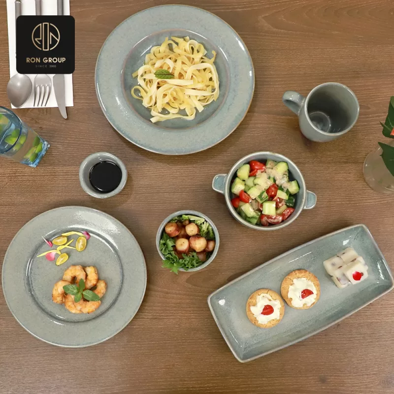 Elegant Tasman blue Ceramics Set A