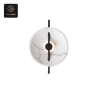 RON GROUP Modern Marble Wall Lamp with Black Accents