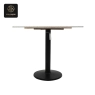 RON GROUP commercial grade - black metal pedestal base with round support plate