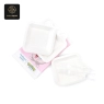 Sugarcane Pulp Set Series B - White Square Plates with Forks, Pokemon Holiland