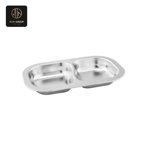 Stainless Steel 2-Compartment Dish Series