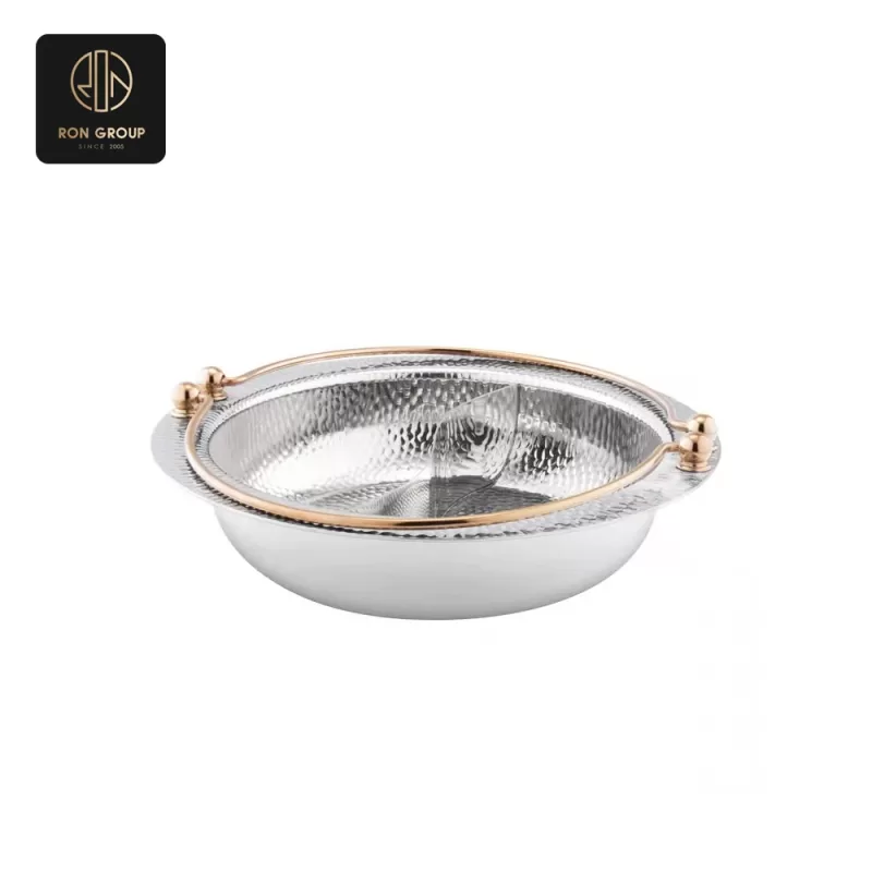 Golden Accented Round Chafer Dish SeriesA