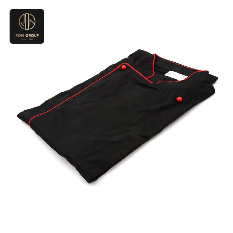 Red Accent Chef Jacket