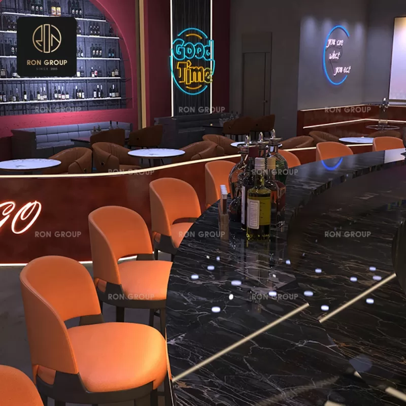 Modern Faux Leather Bar Stool Series
