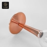 RON GROUP Party Cup V - Rose Gold Stem Wine Glass, Close-up.
