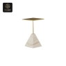 RON GROUP Villa Coffee Table - Marble and Gold Side Table