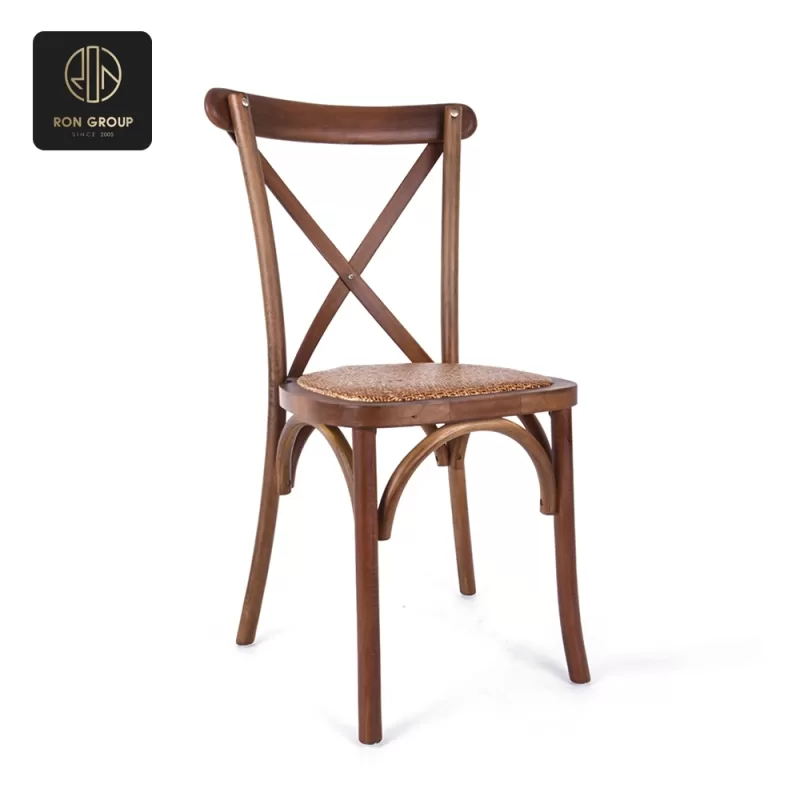 Wooden fork-backed chair C