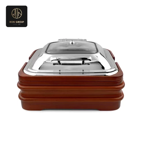 Chafing Dish with Wooden Base SeriesB