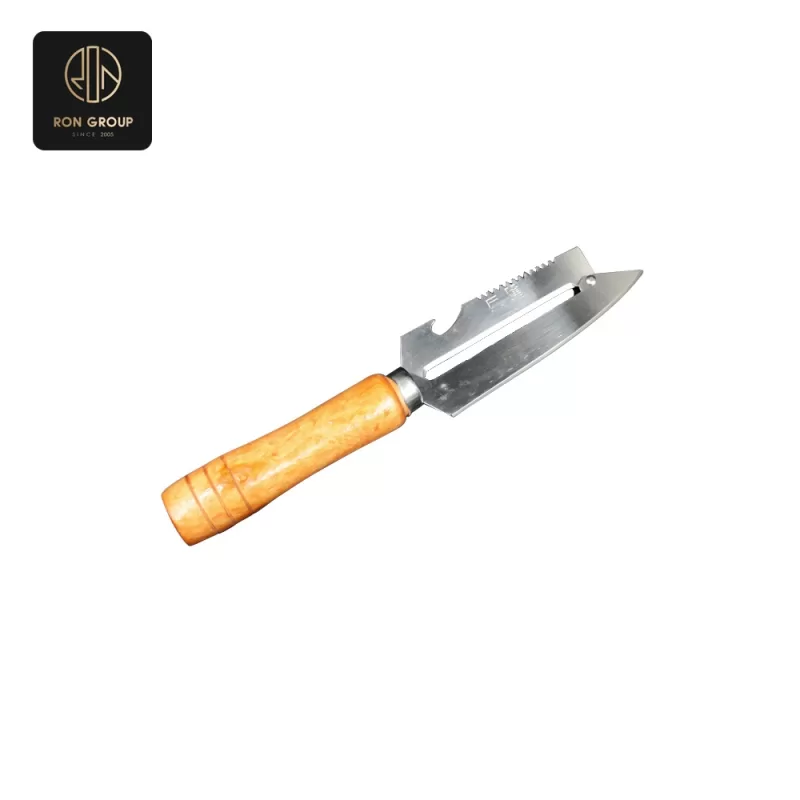 Multi-purpose stainless steel peeler