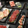 RON GROUP Earth Tone Series - Serving Dishes with raw meat and vegetables