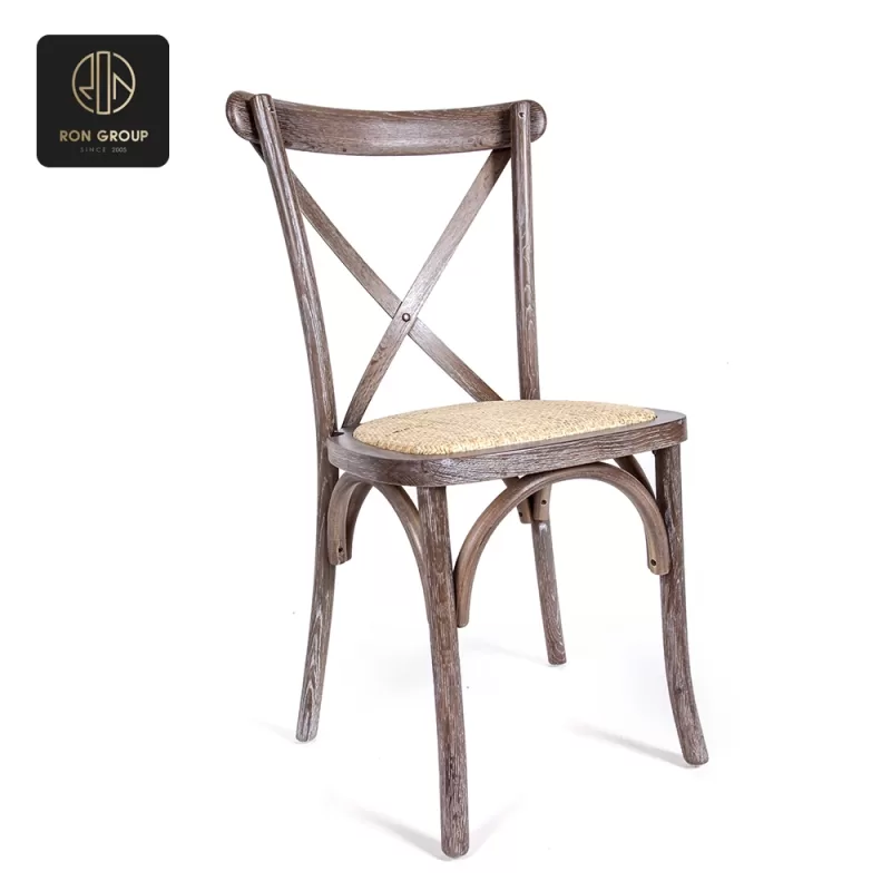 Wooden fork-backed chair C