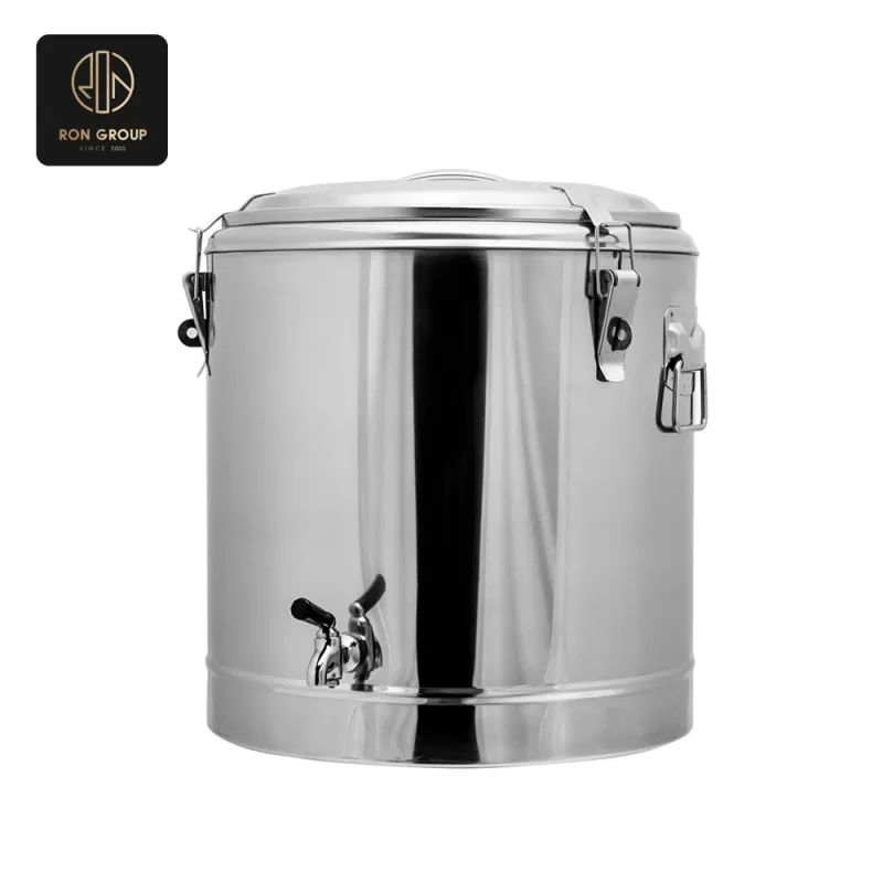 Insulated bucket with faucet