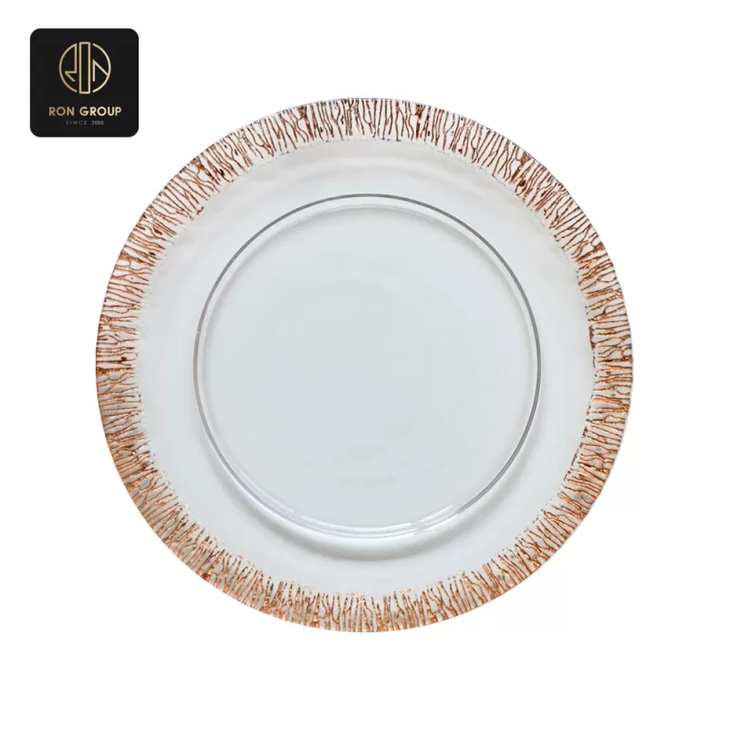 Elegant Glass Plate Series J