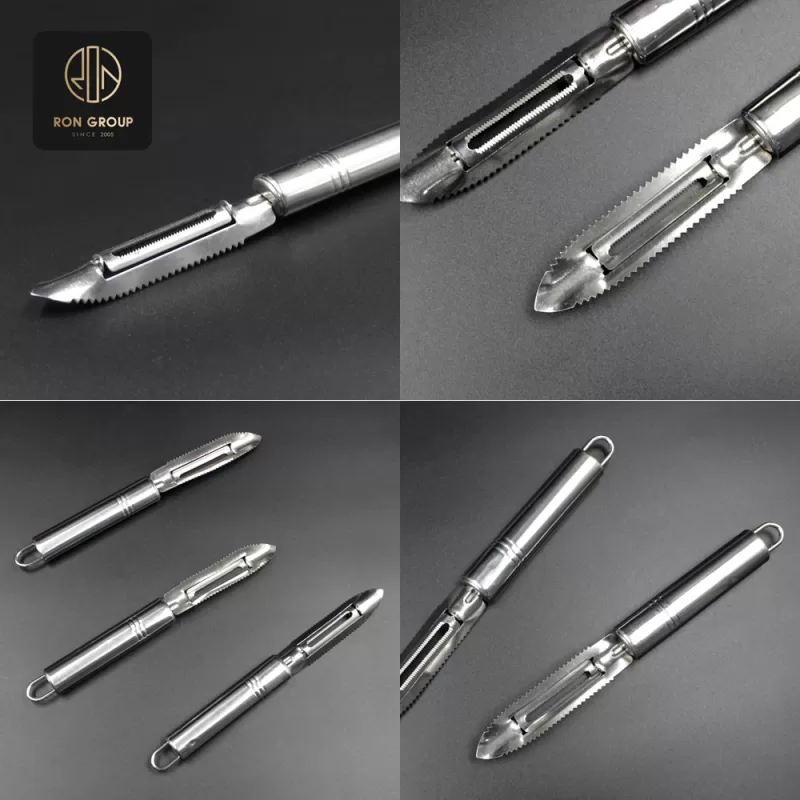 Multi-purpose stainless steel peeler