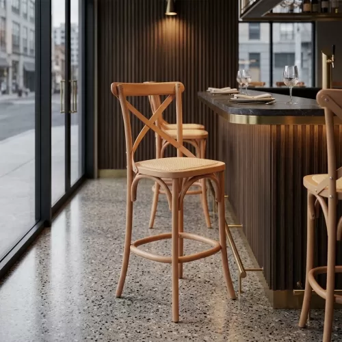 Cross-back Bar Chair Series