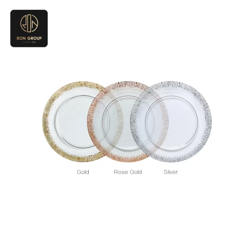 Elegant Glass Plate Series J