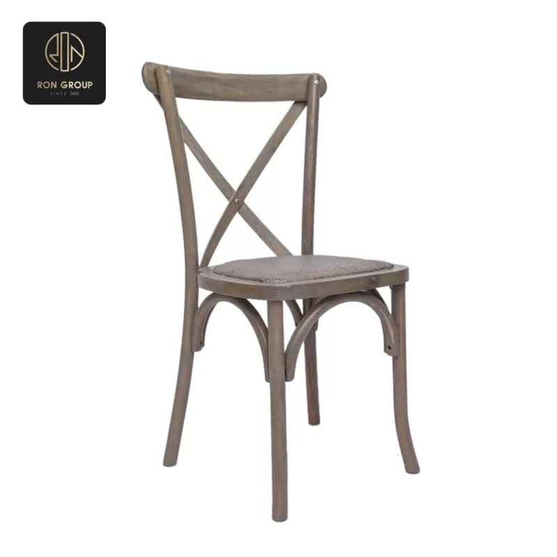 Wooden fork-backed chair C