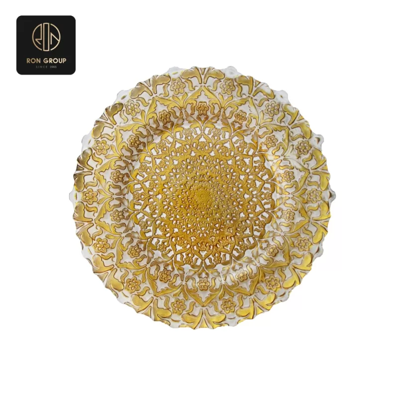 Elegant Glass Plate Series D