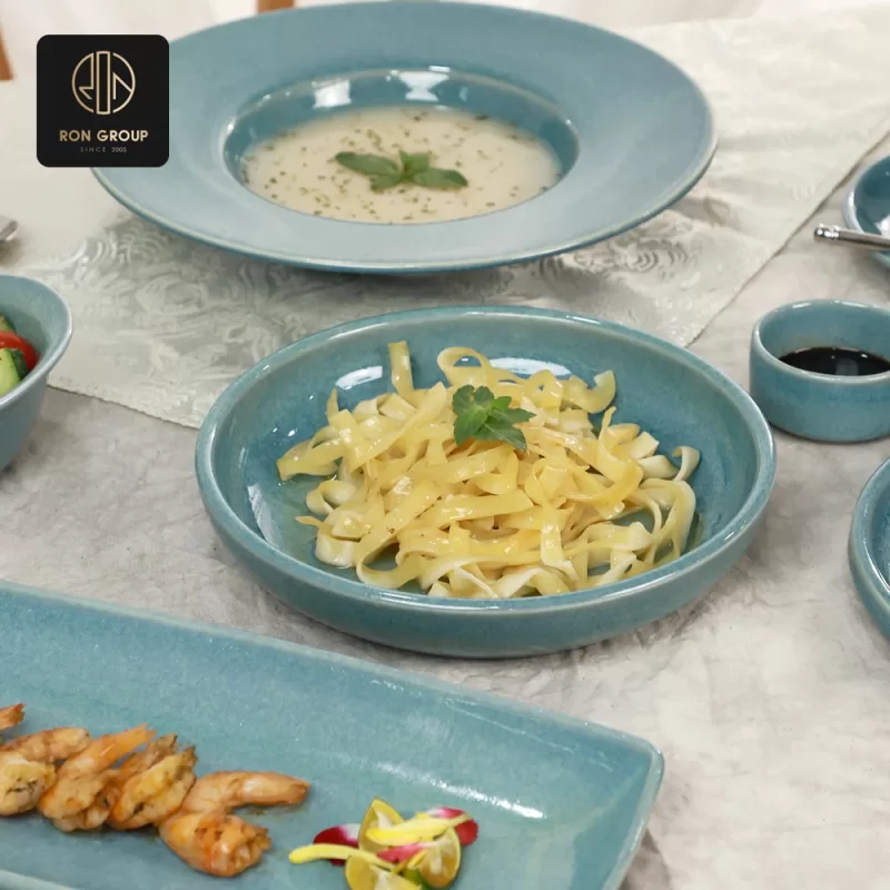 Elegant Starlight green ceramic tableware A