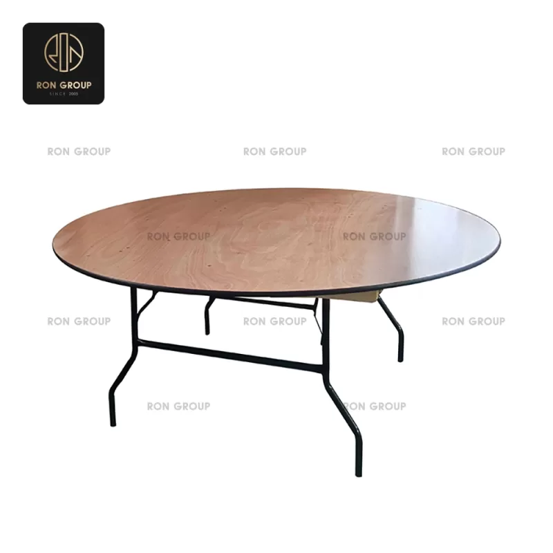 Wood Grain Round Event Table Series
