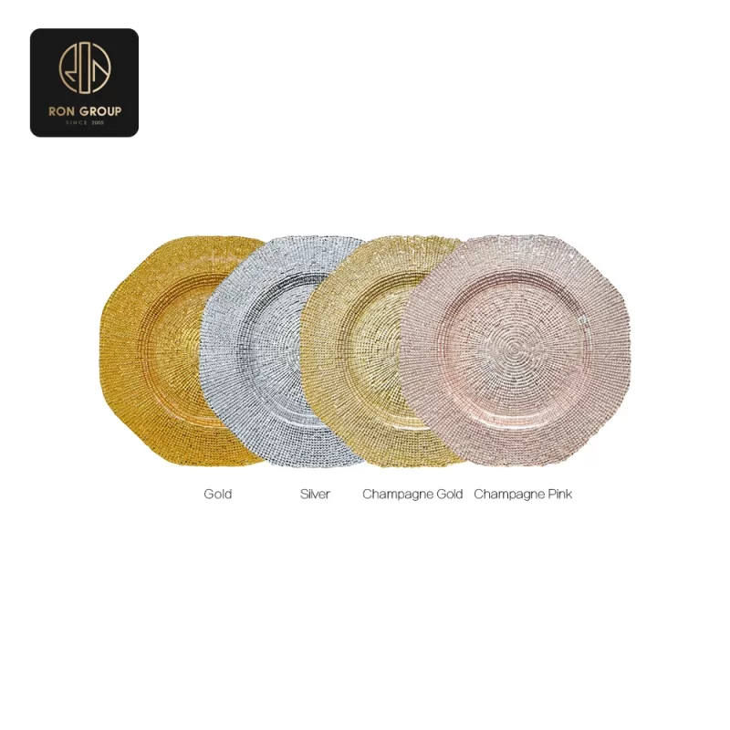 Elegant Glass Plate Series H