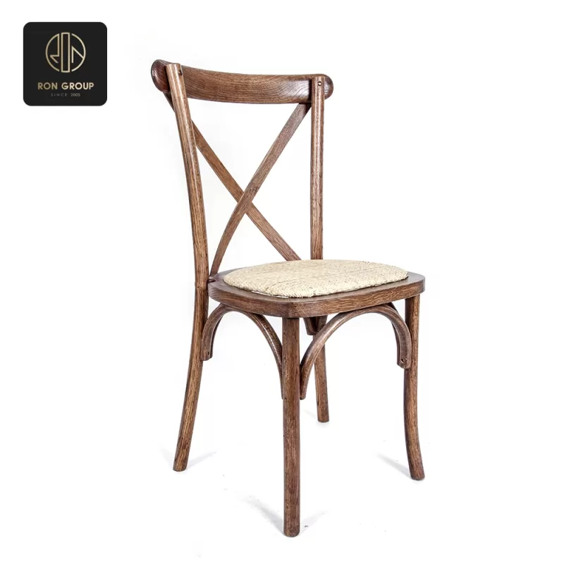 Wooden fork-backed chair C