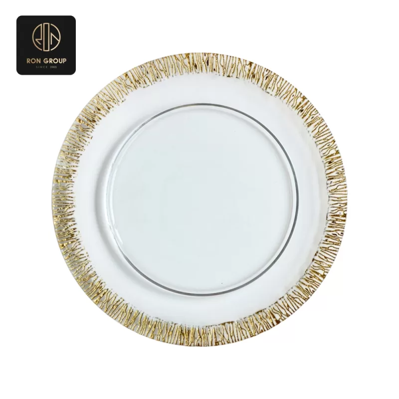 Elegant Glass Plate Series J