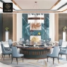 RON GROUP Luxury Dining Set - Round Table and Chairs