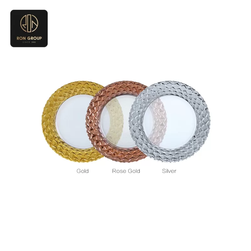 Elegant Glass Plate Series J