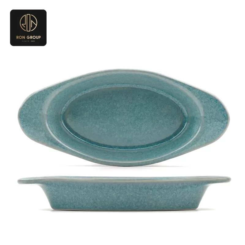 Elegant Starlight green ceramic tableware B