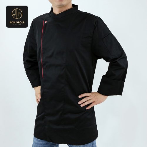 Red Accent Chef Jacket